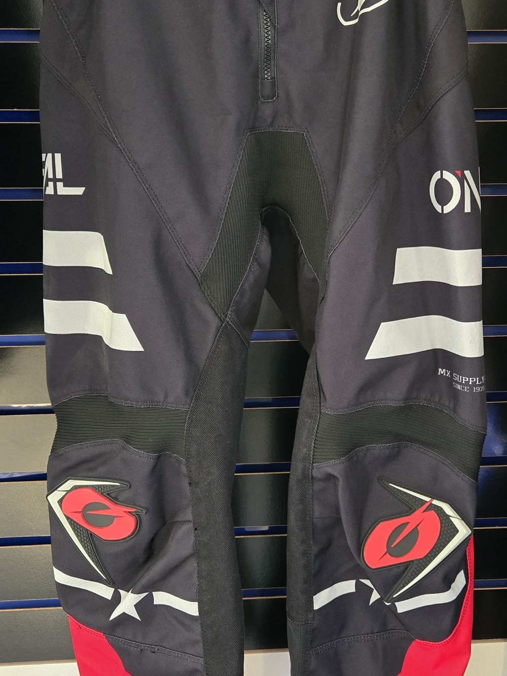 Men's Black and Red MX Racing Pants by O'Neal